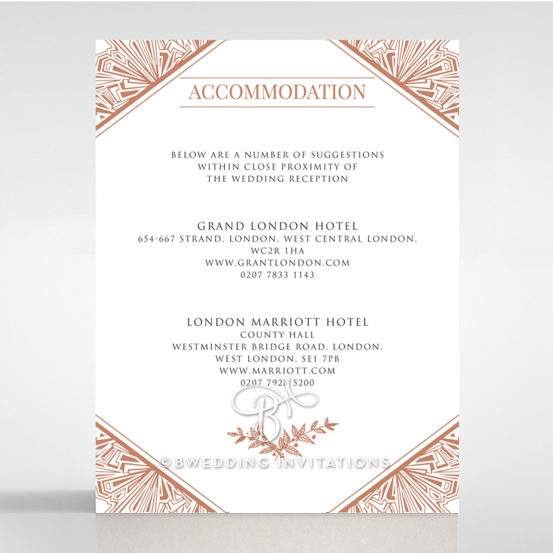 Ace of Spades wedding accommodation enclosure invite card design