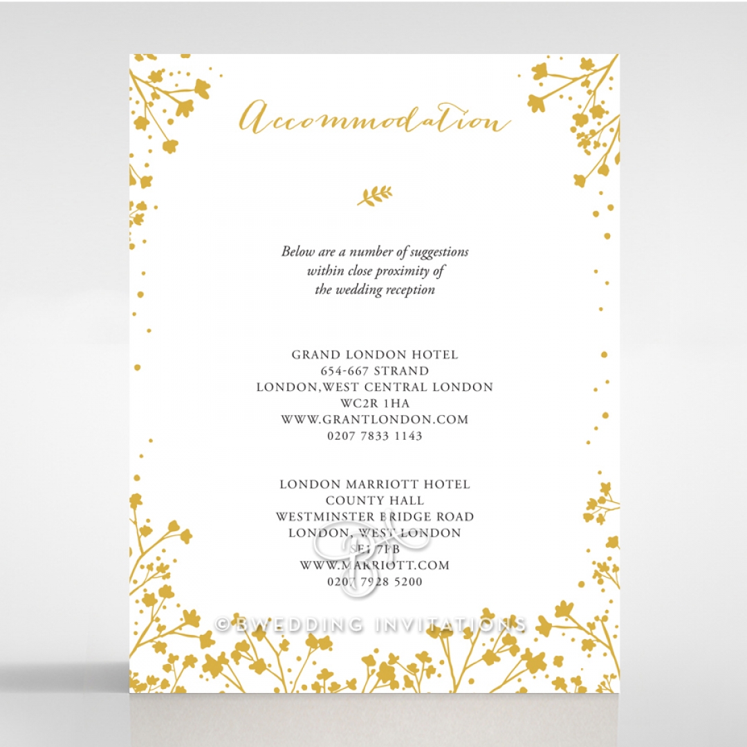 Embracing Bloom accommodation stationery