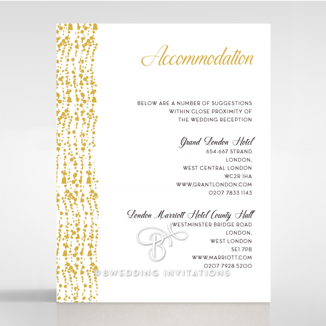 Enchanting Halo accommodation enclosure stationery card