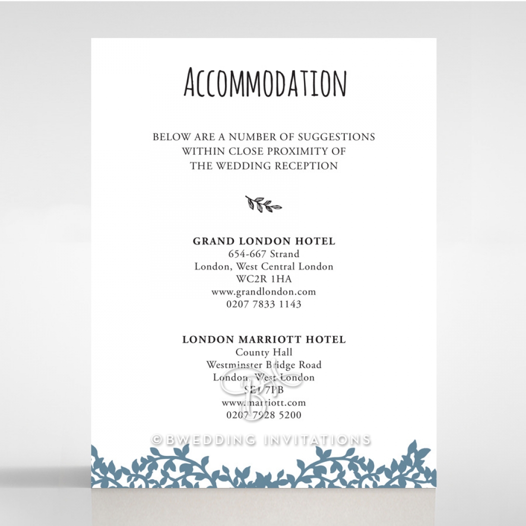 Forest Love accommodation invite card design