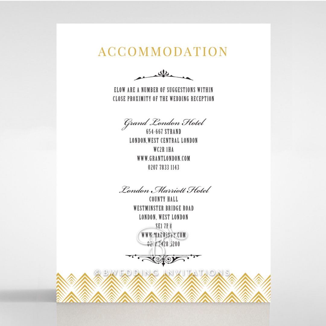 Gradient Glamour accommodation invite