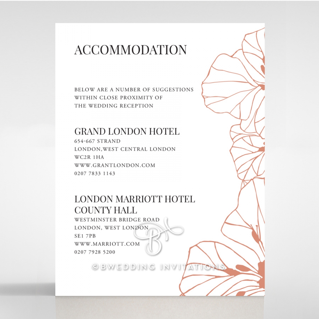 Grand Flora accommodation invitation