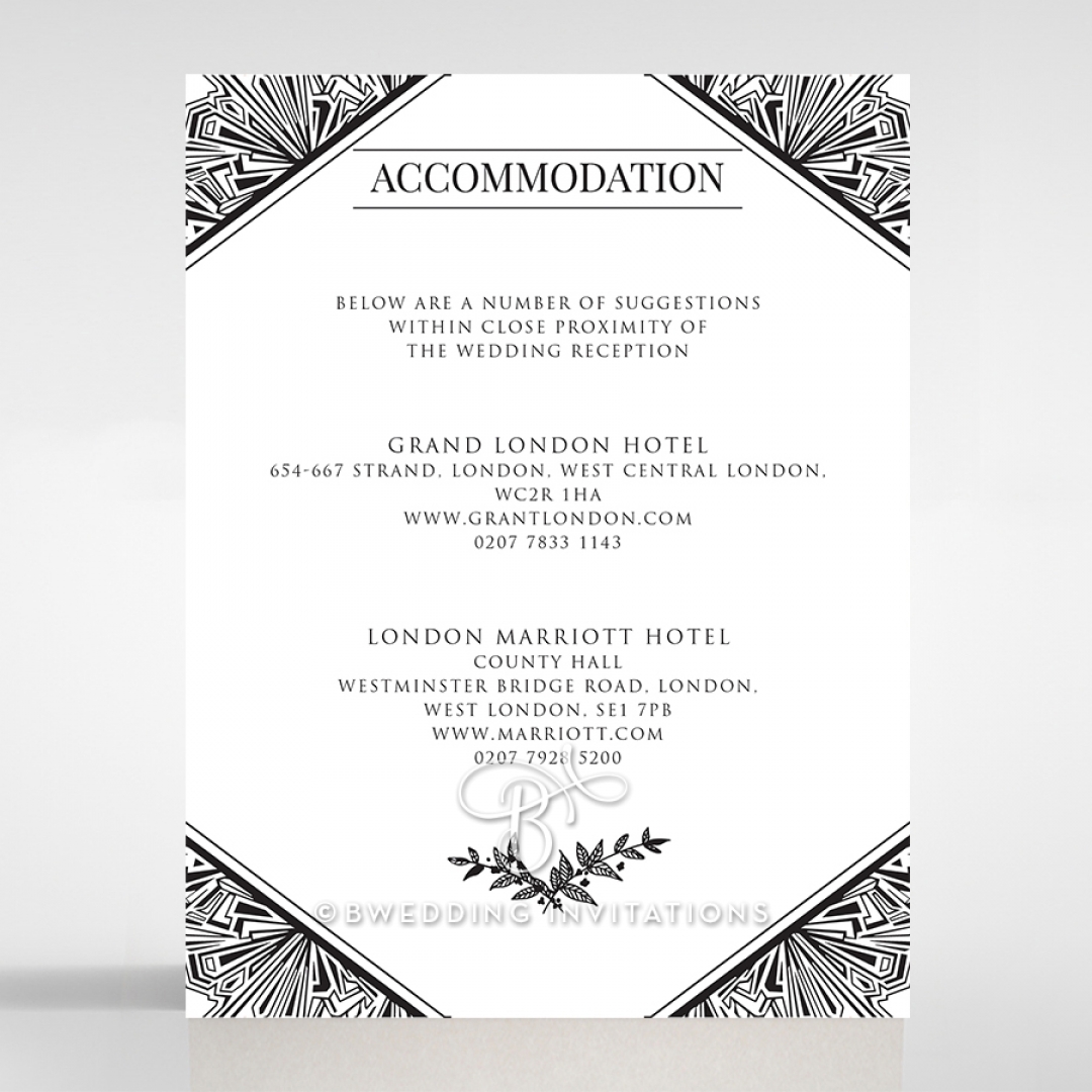 Paper Ace of Spades accommodation invite card design