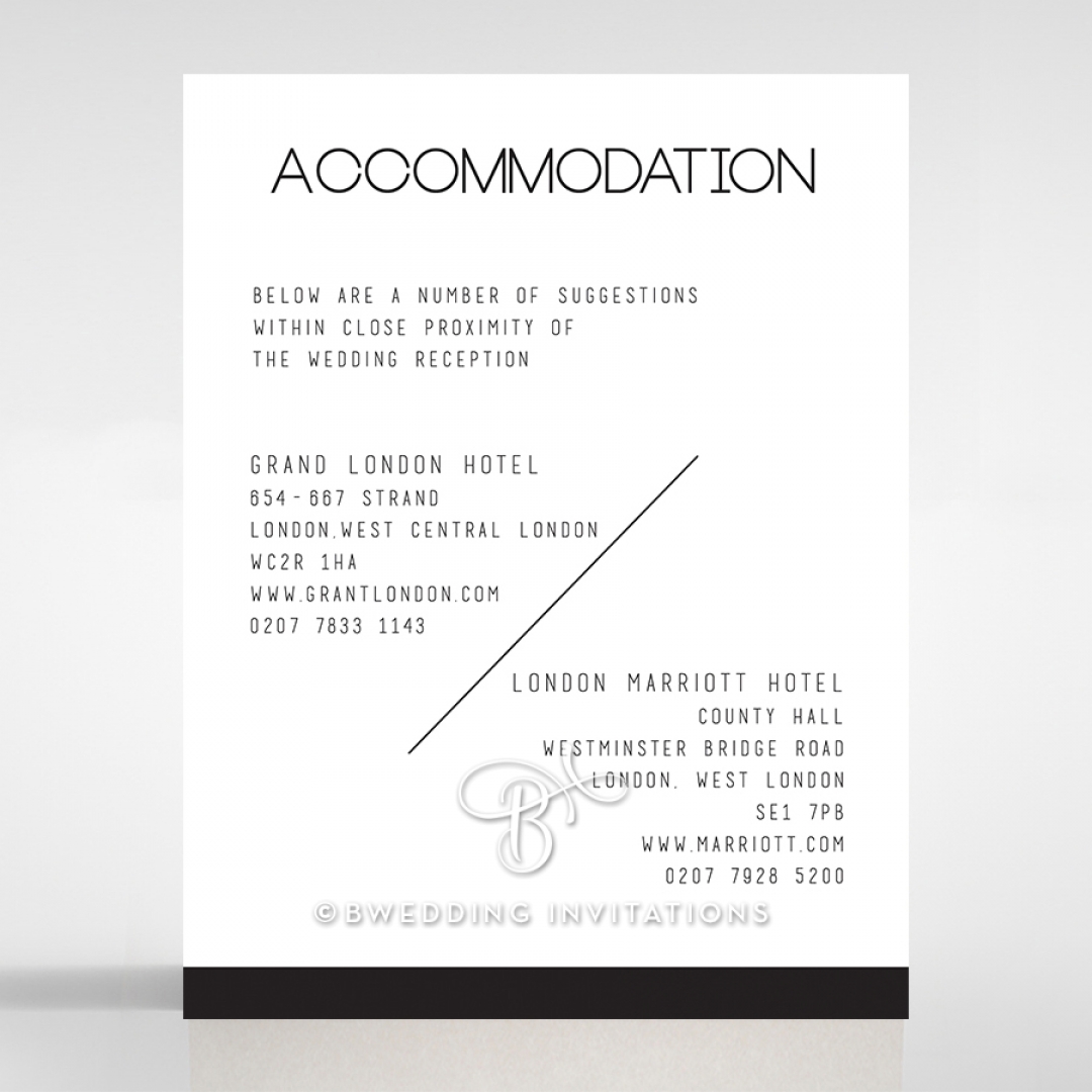 Paper Minimalist Love accommodation invitation