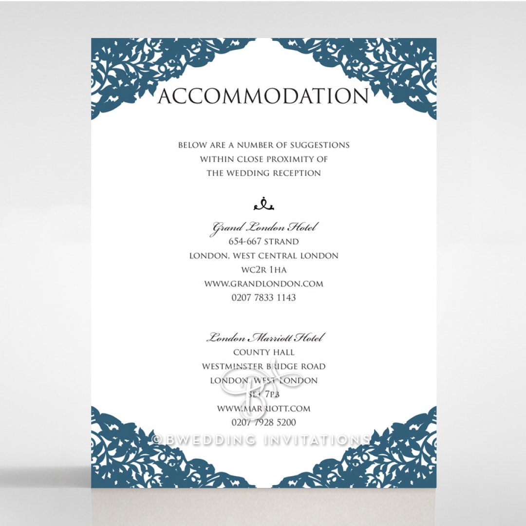 Royal Prestige accommodation invitation card design