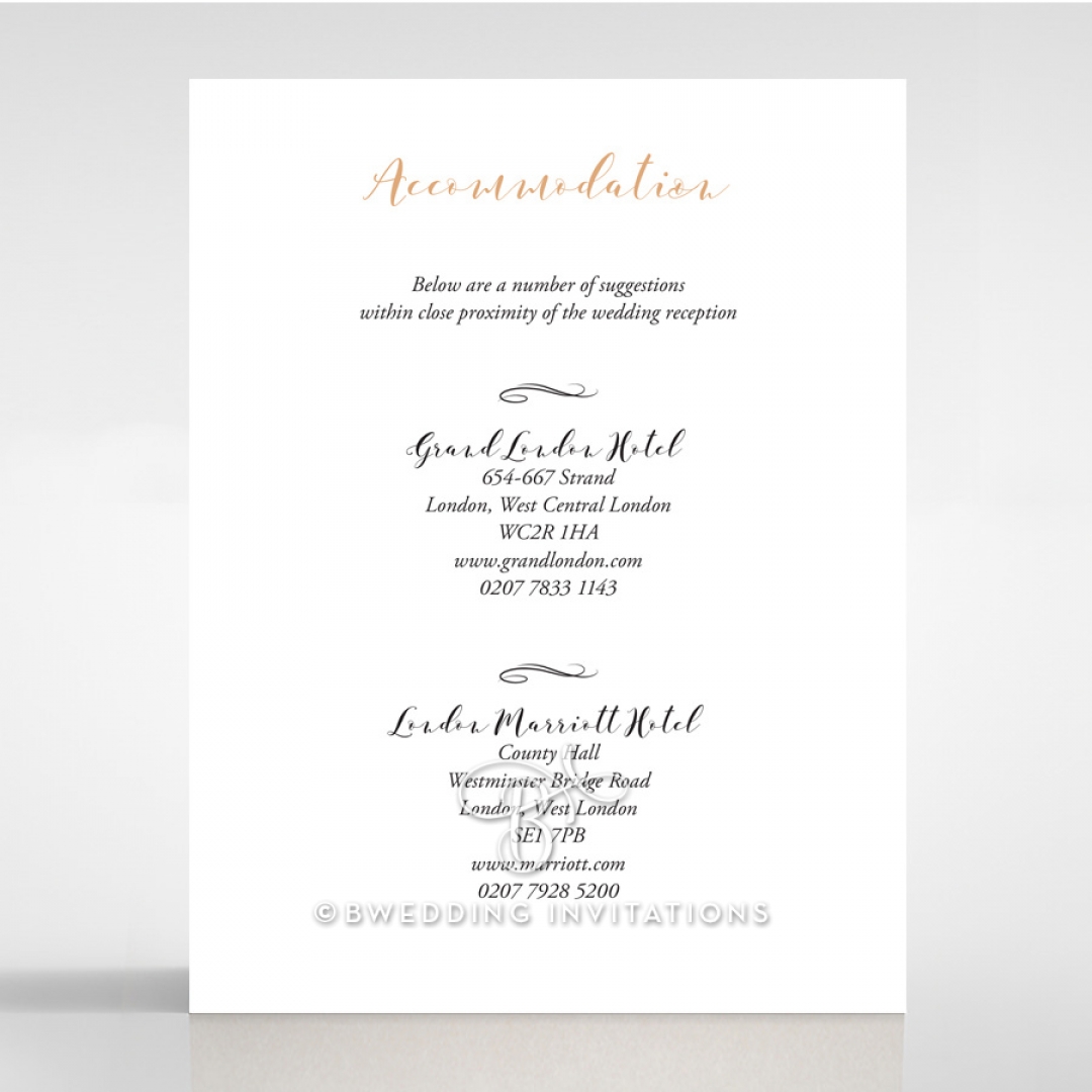 Written In The Stars - Navy accommodation wedding invite card design