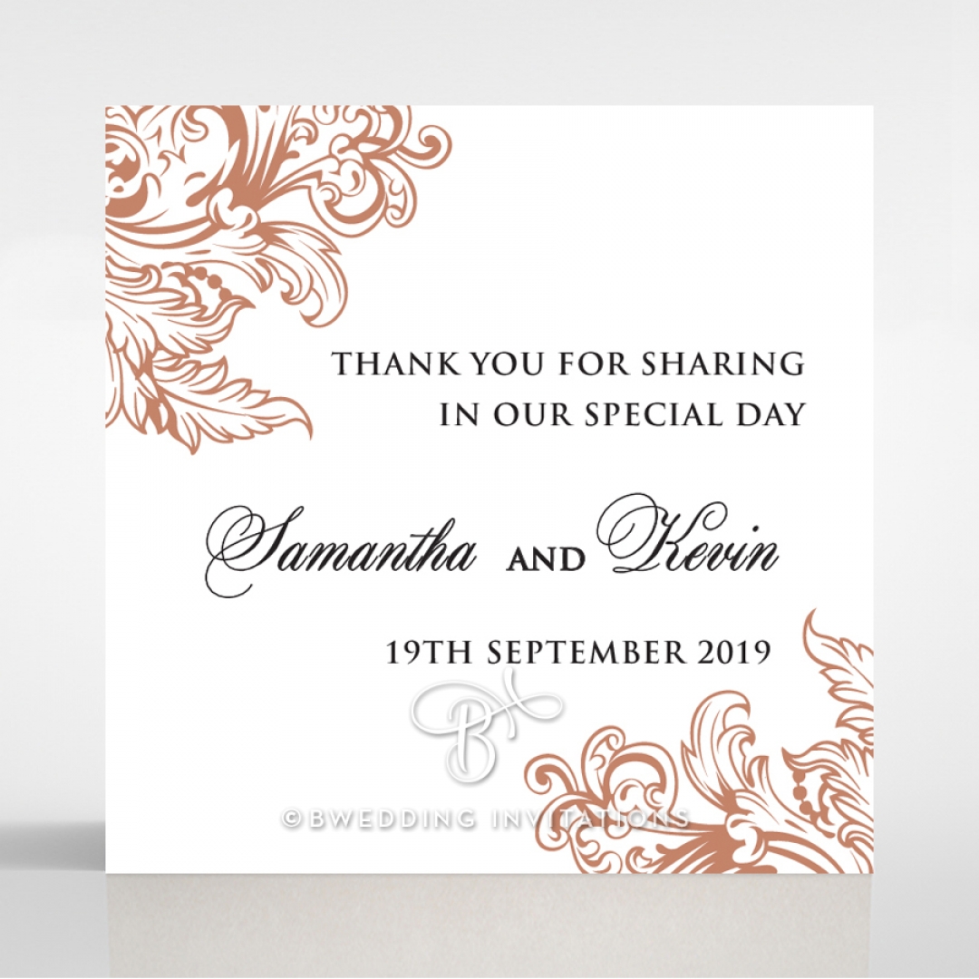 Baroque Romance wedding stationery gift tag