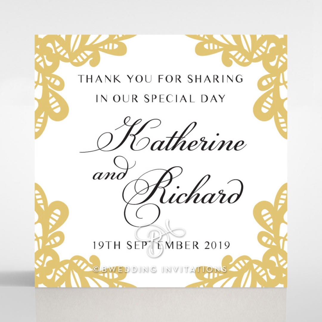 Charming Lace Frame wedding gift tag stationery design