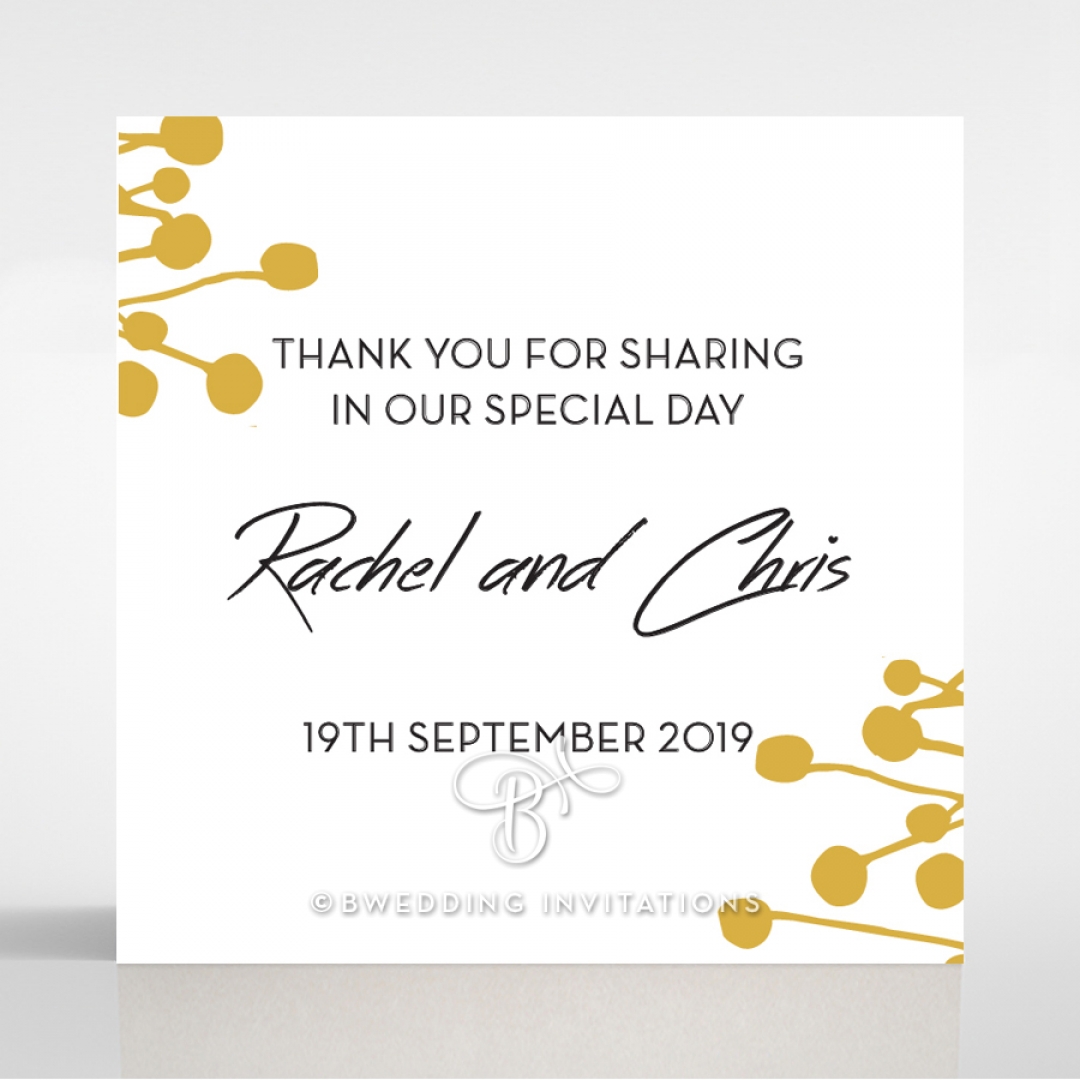 Flourishing Romance wedding stationery gift tag design