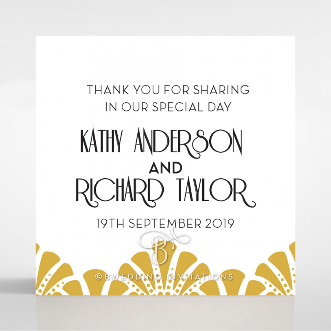 Modern Deco wedding stationery gift tag item