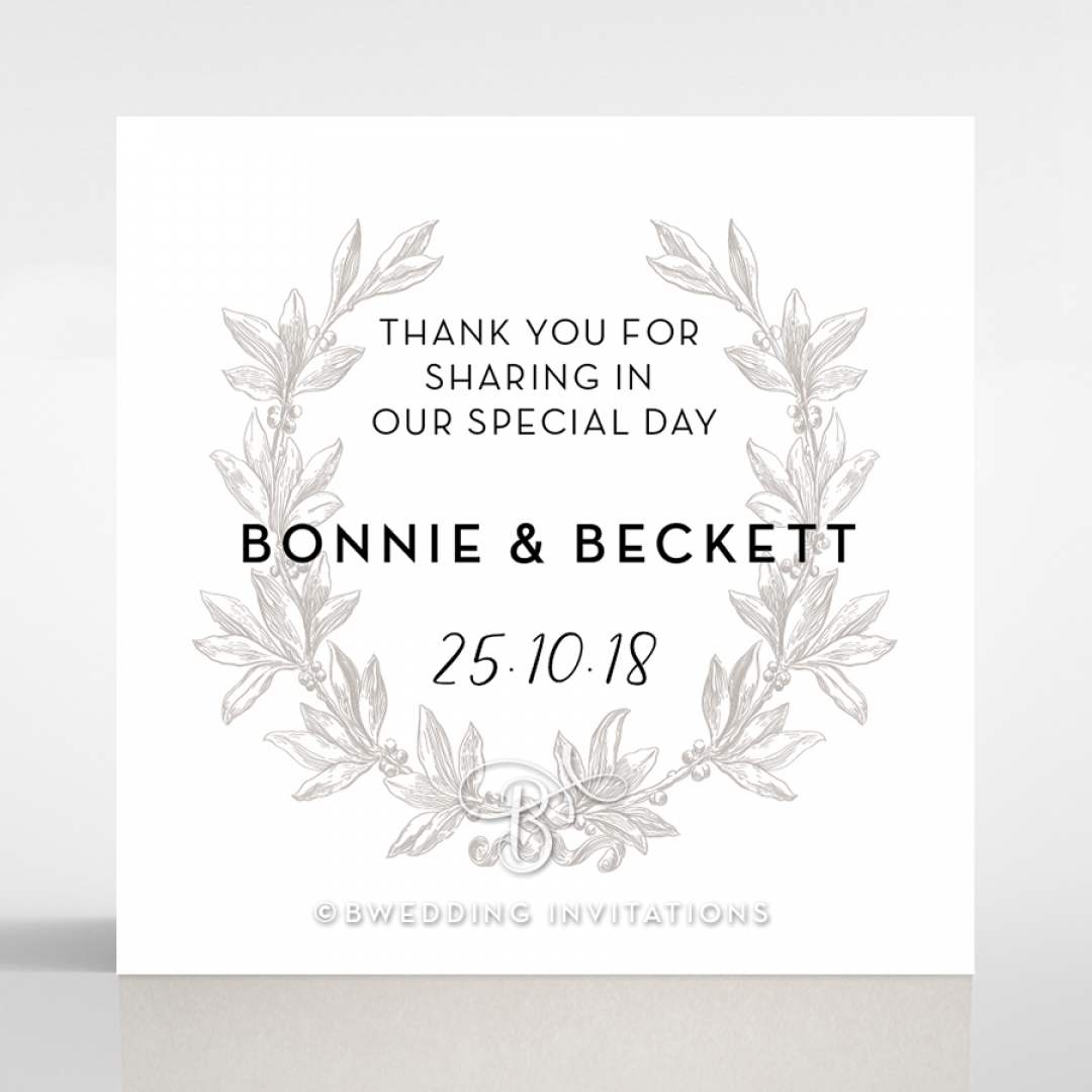 Paper Timeless Simplicity wedding stationery gift tag design