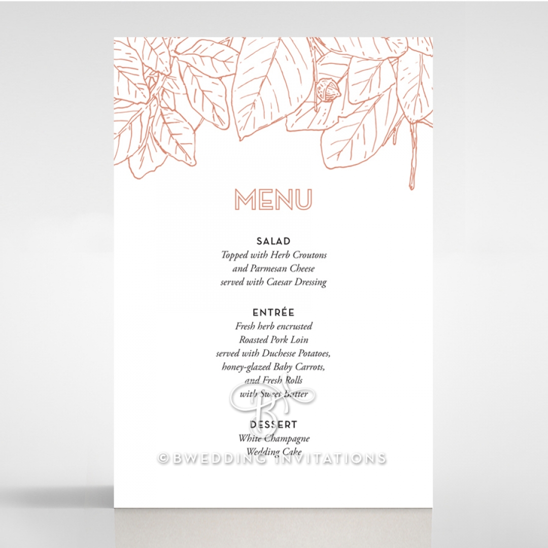 Botanical Canopy menu card stationery item