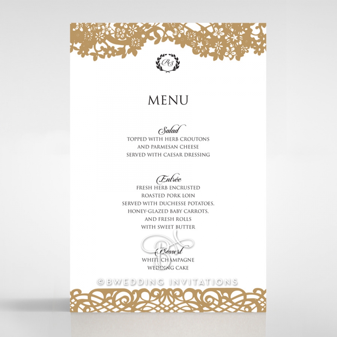 Enchanting Forest reception menu card stationery