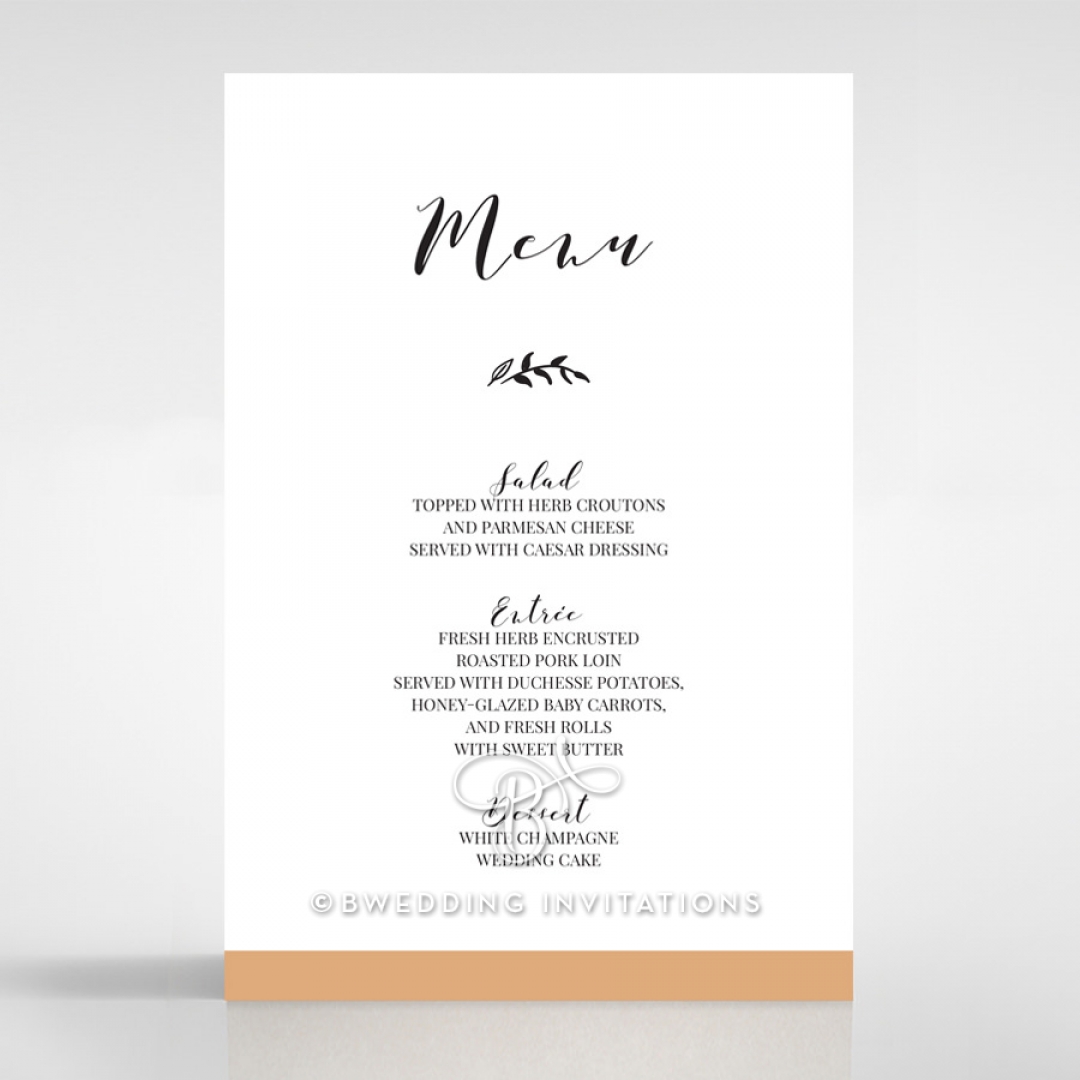 Forever Love Booklet - White wedding venue table menu card stationery design