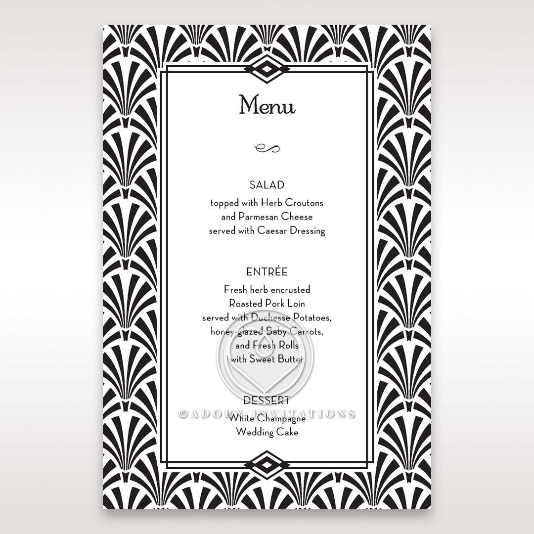 glitzy-gatsby-foil-stamped-patterns-wedding-reception-table-menu-card-stationery-DM114093-BK