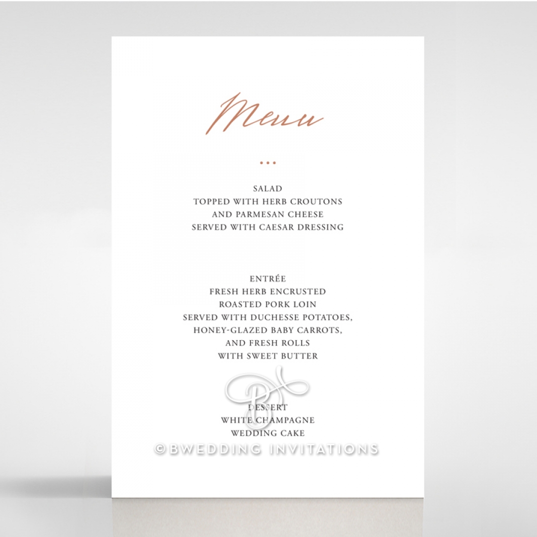 Sunburst table menu card design