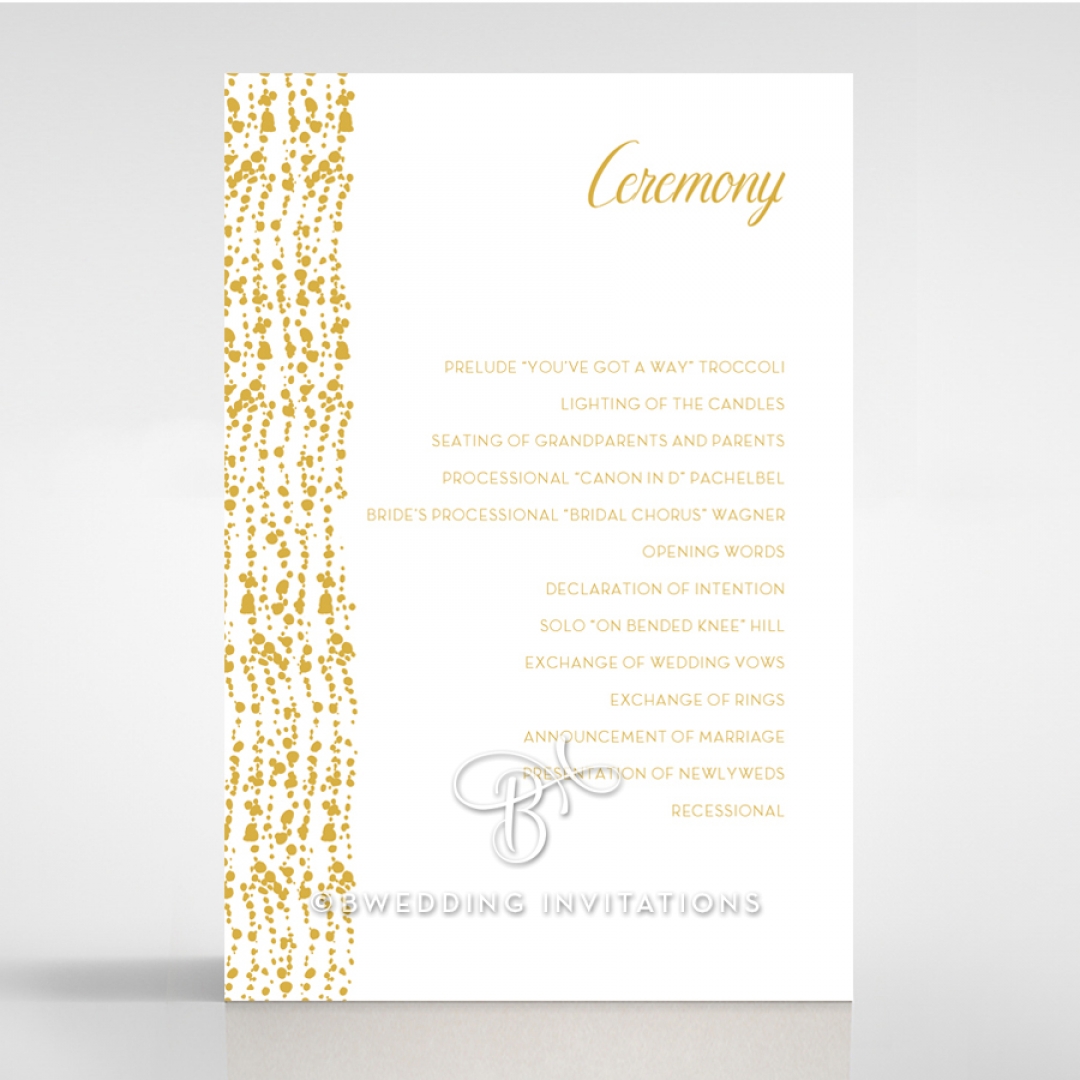 Enchanting Halo order of service stationery