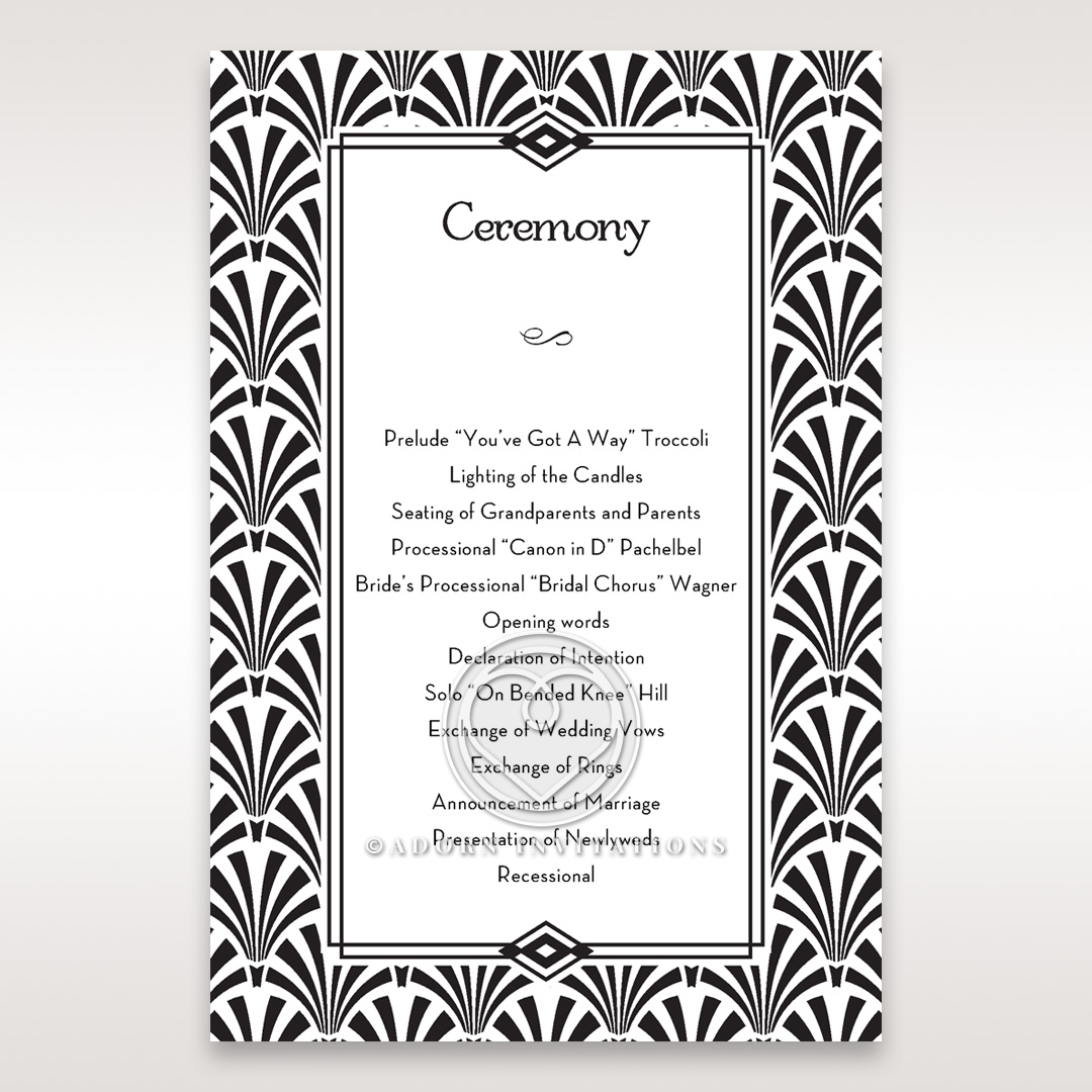 glitzy-gatsby-foil-stamped-patterns-order-of-service-ceremony-invite-card-design-DG114093-BK