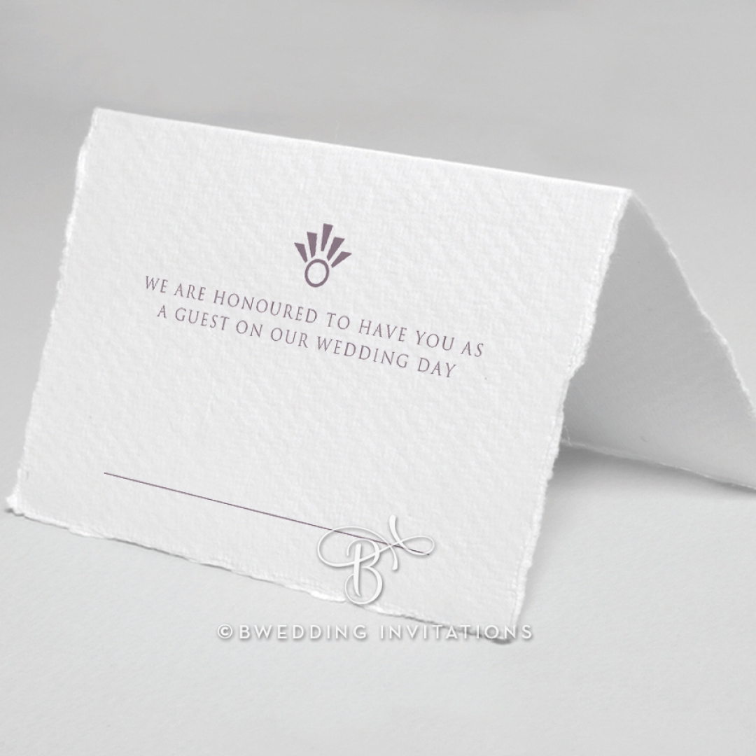 Ace of Spades with Deckled Edges wedding venue place card stationery item