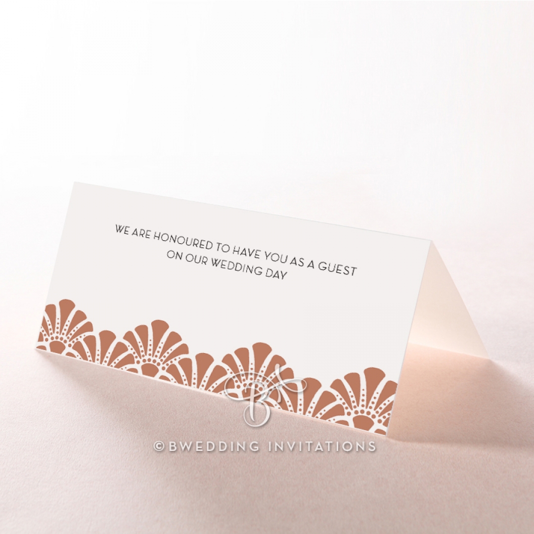 Art Deco Allure place card stationery design