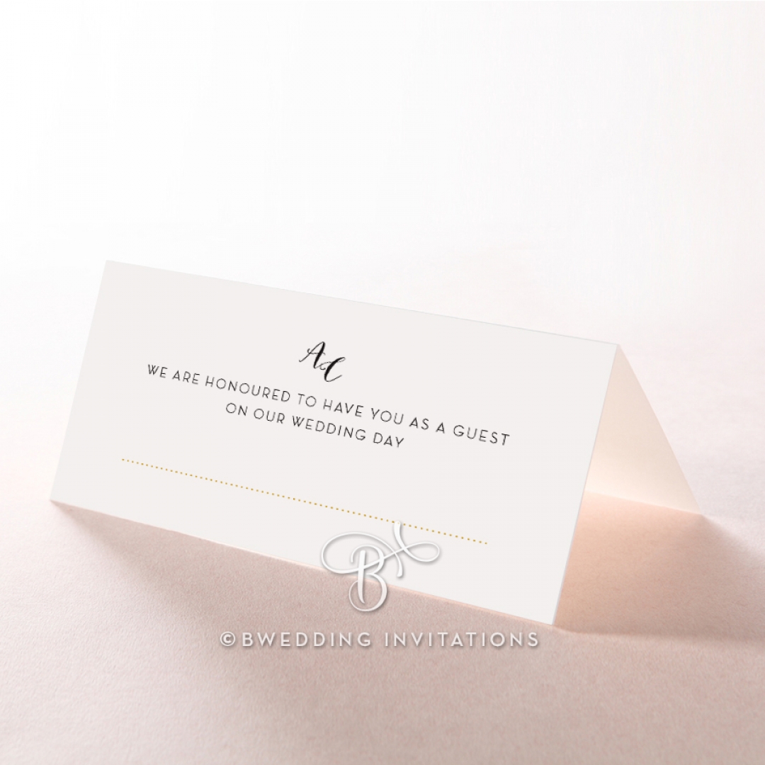 Bohemia wedding reception table place card stationery