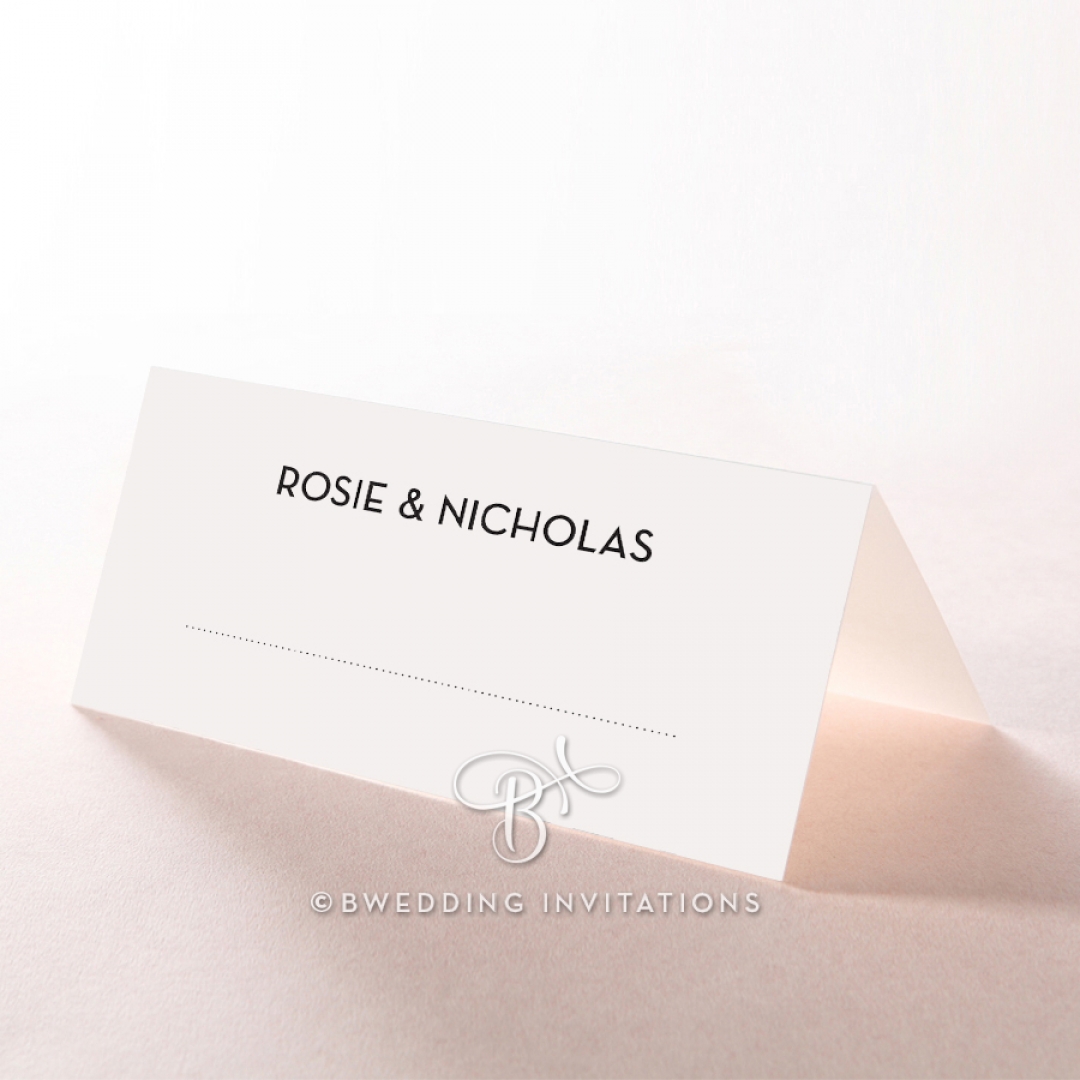 Clear Chic Charm Paper wedding venue place card stationery