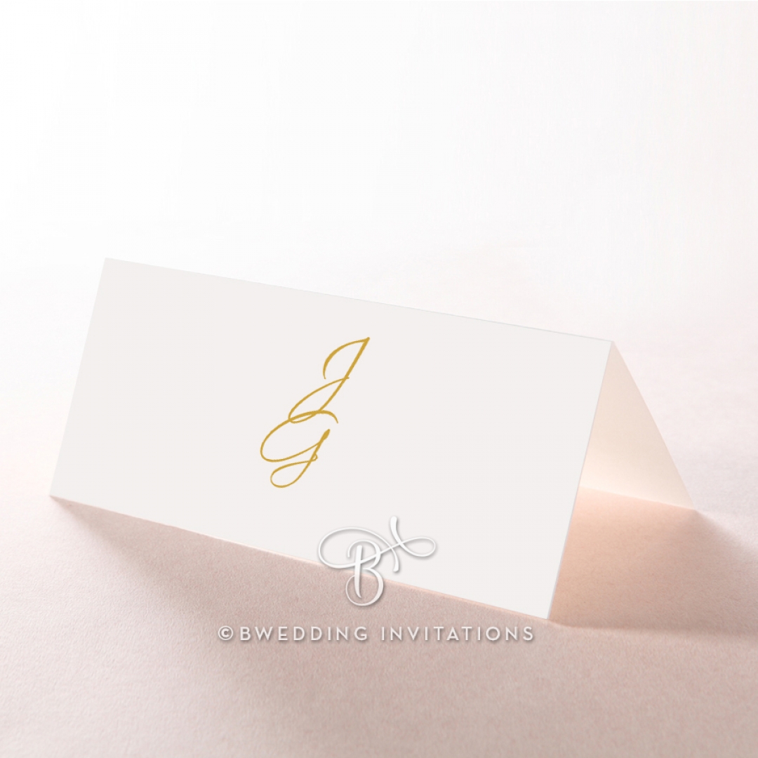 Diamond Drapery reception place card design