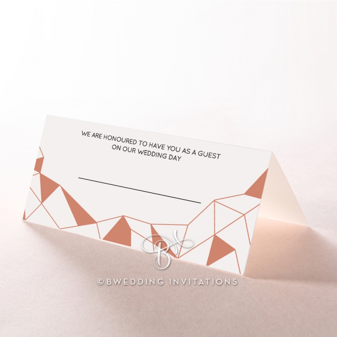 Digital Love place card design