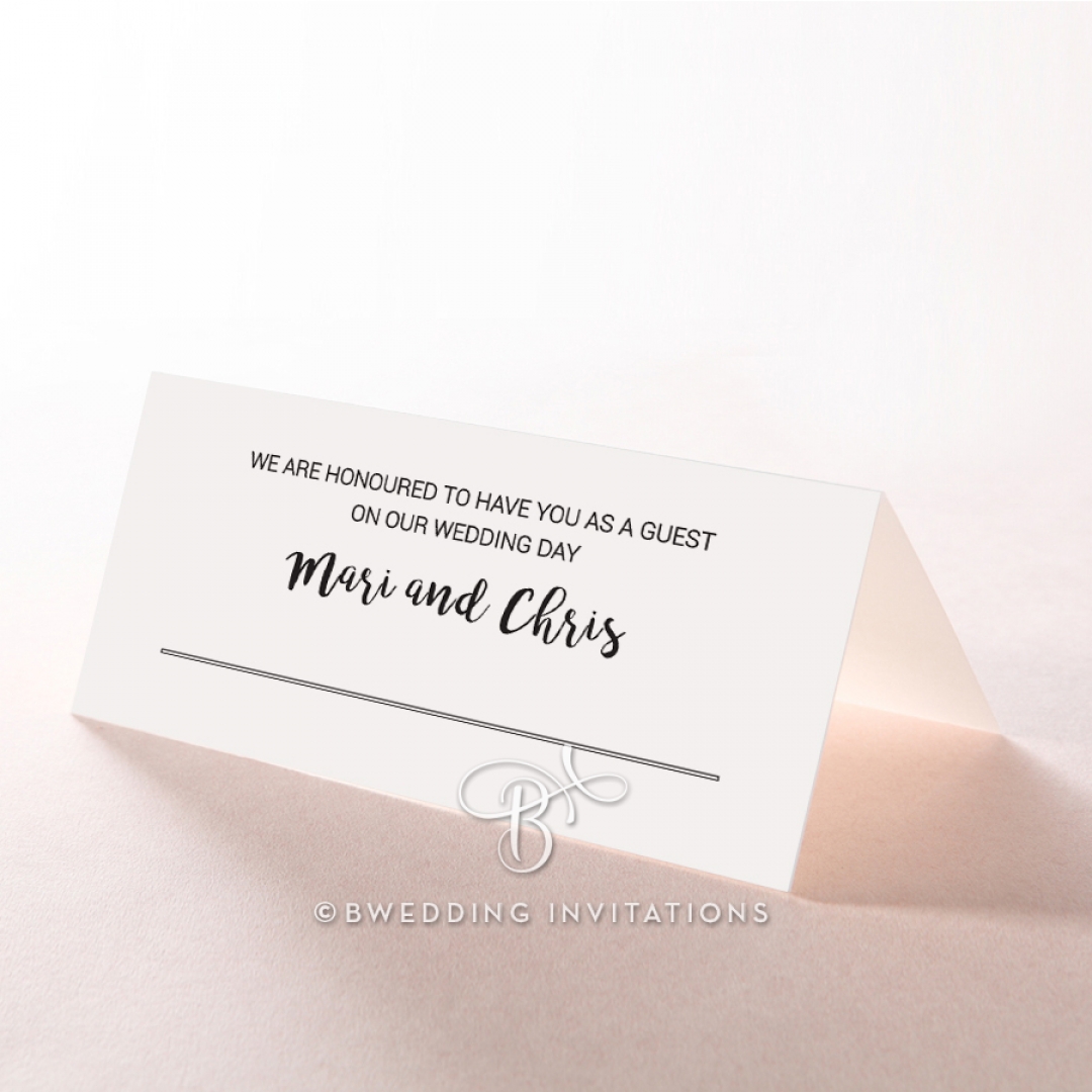 Fire Sparkle wedding reception table place card stationery design