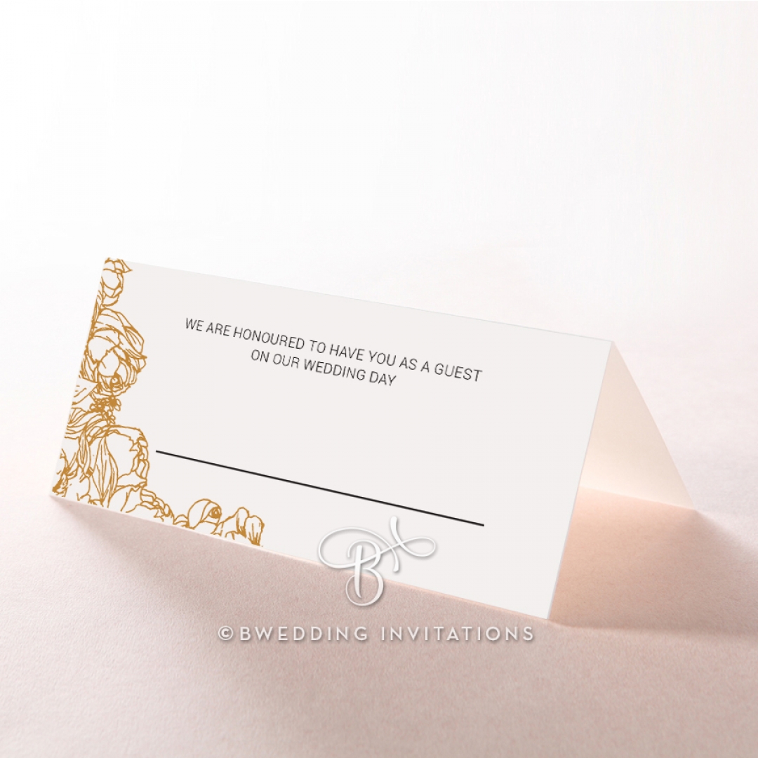 Flourishing Garden Frame wedding table place card stationery item