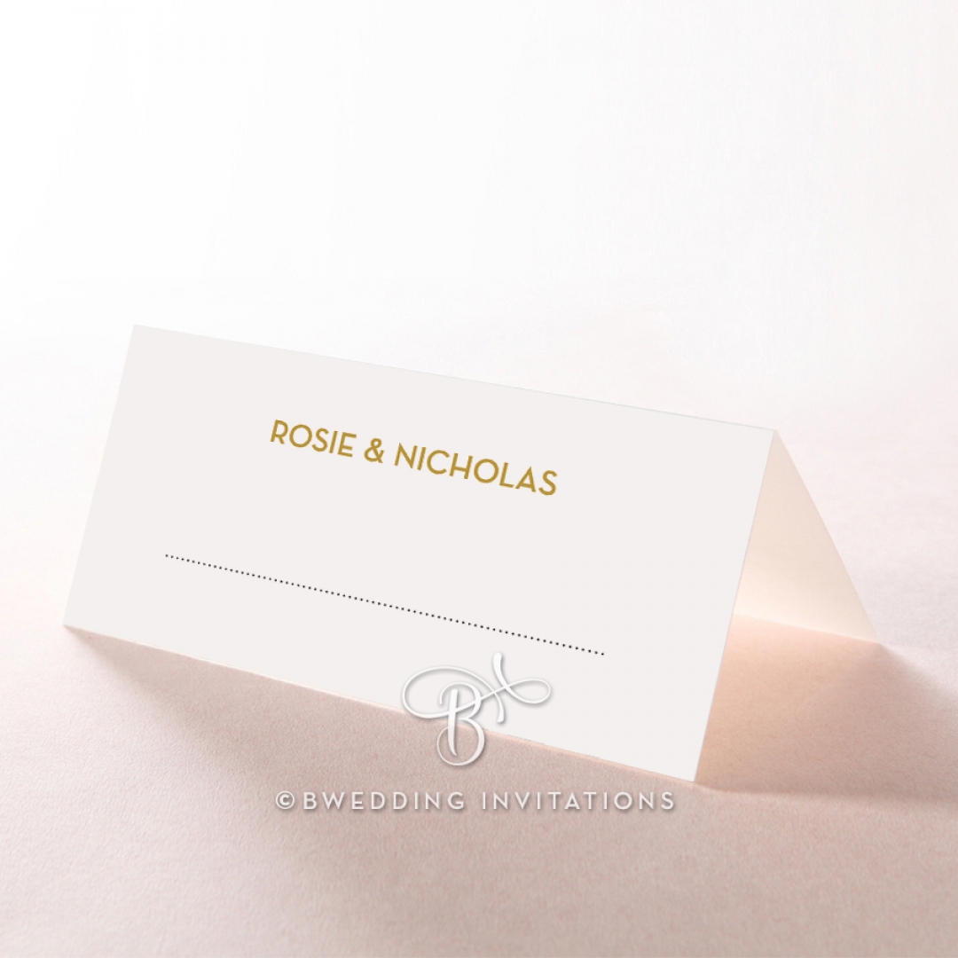 Gold Chic Charm Paper table place card