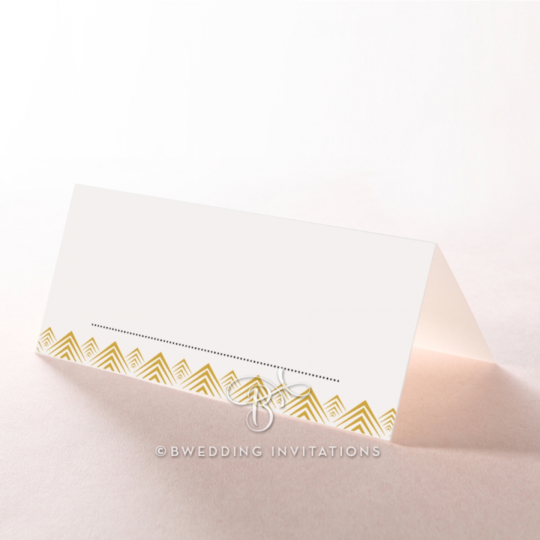 Gradient Glamour table place card design