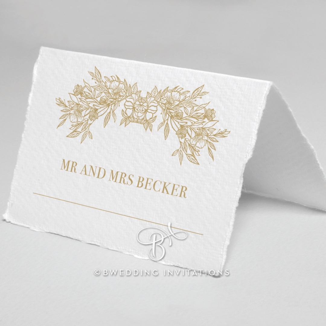 Heritage of Love table place card stationery