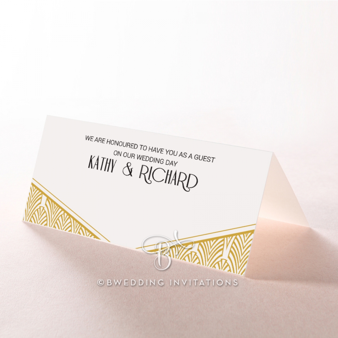 Jeweled Ikat table place card stationery item