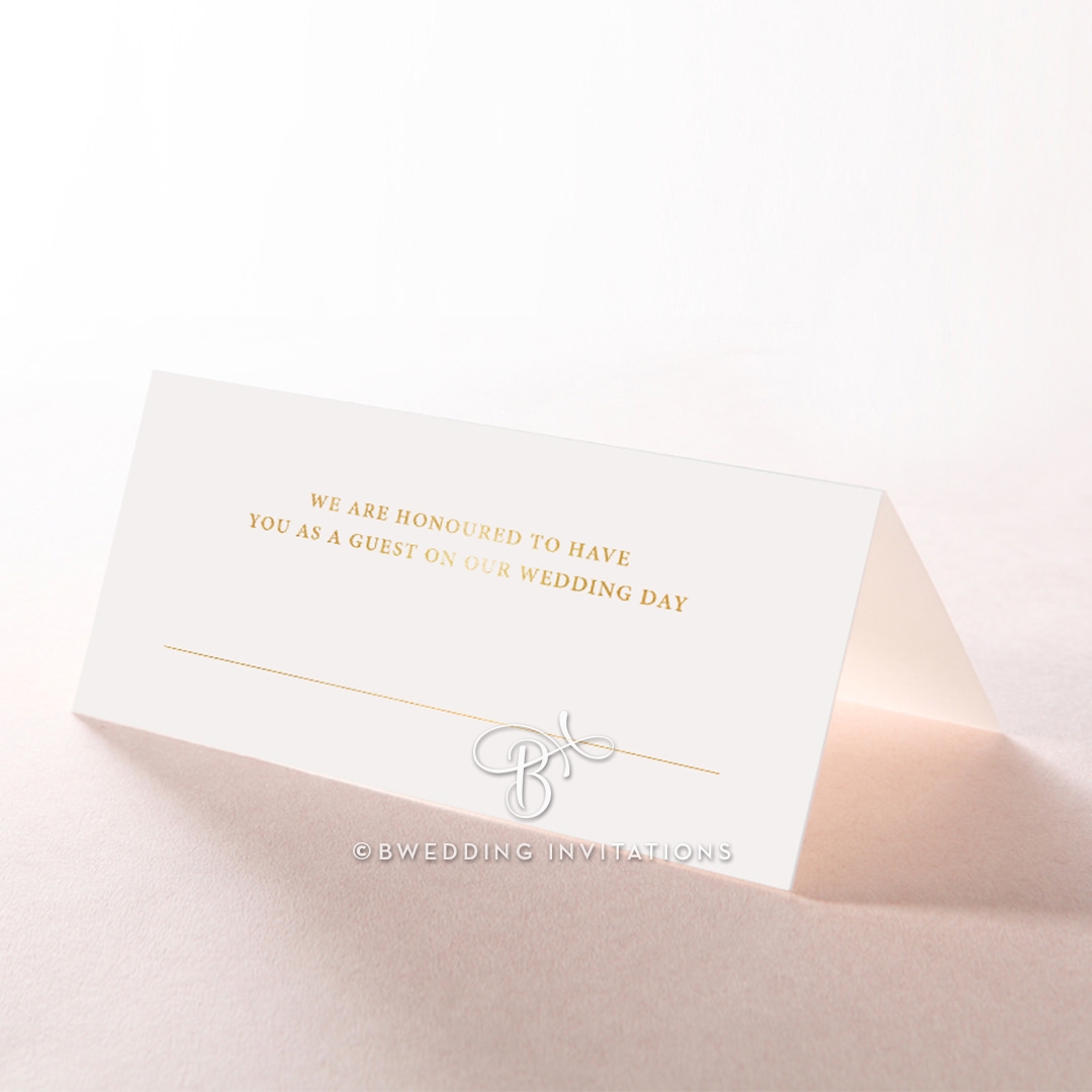 Lux Royal Lace with Foil reception place card stationery design