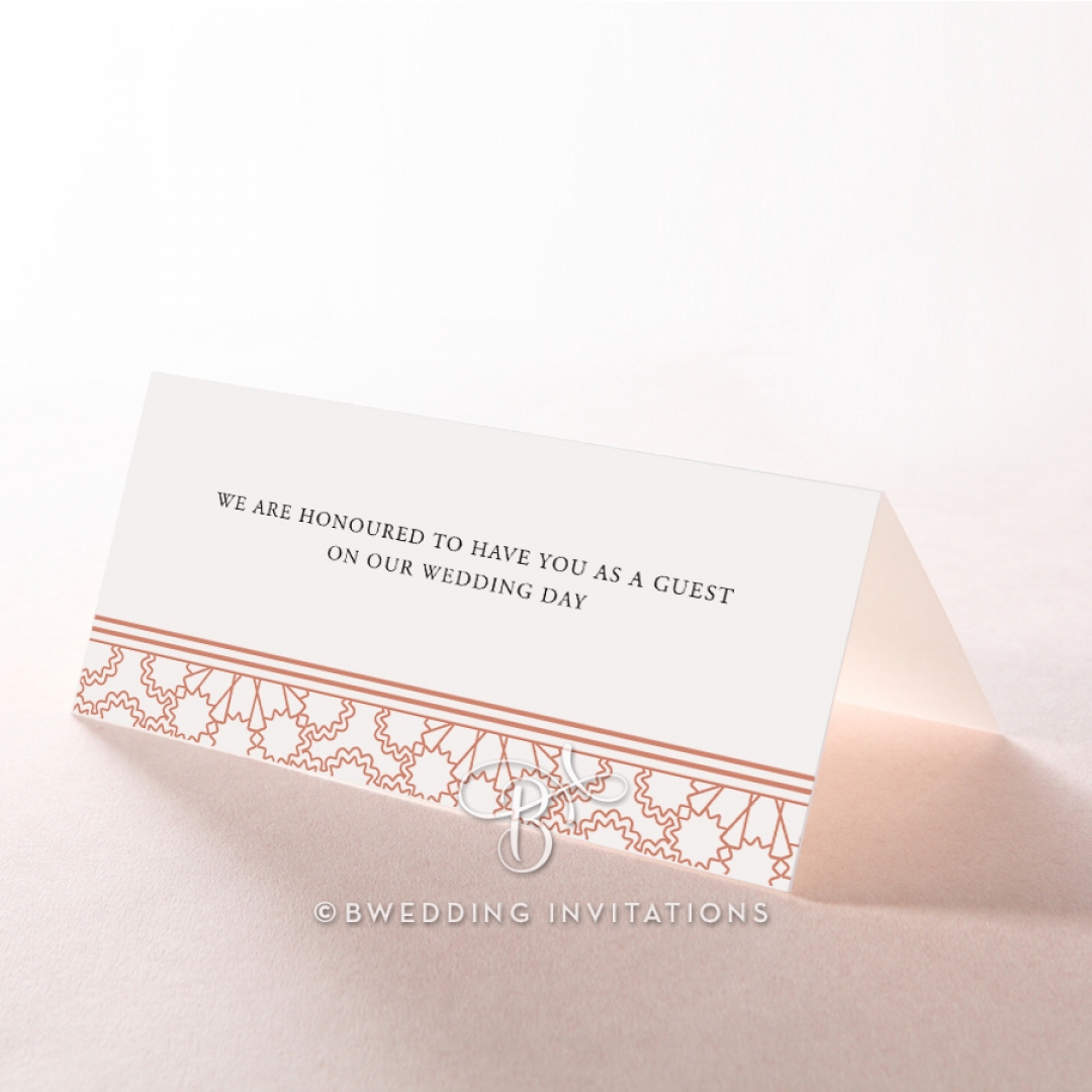 Marrakech wedding table place card design