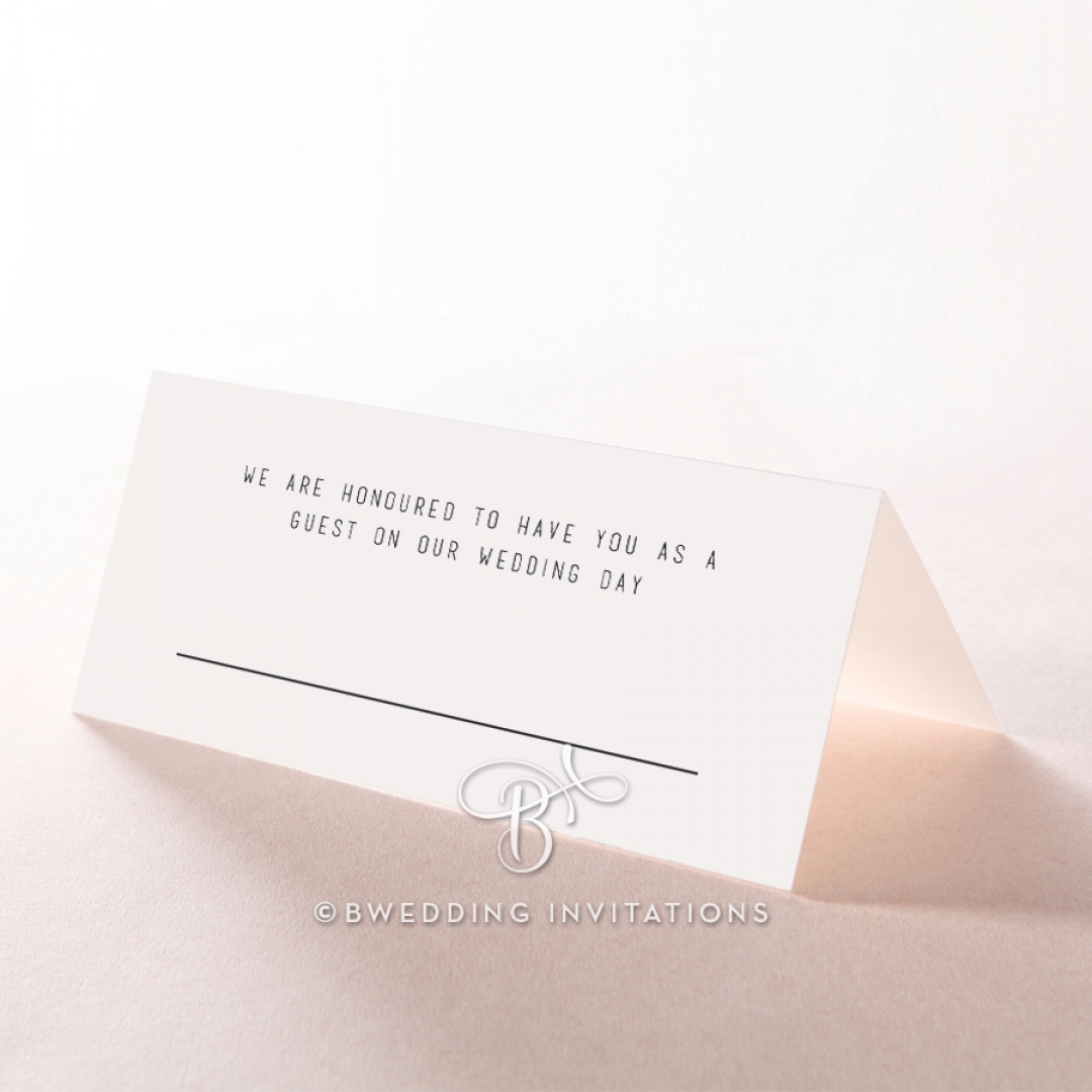 Paper Minimalist Love wedding stationery table place card