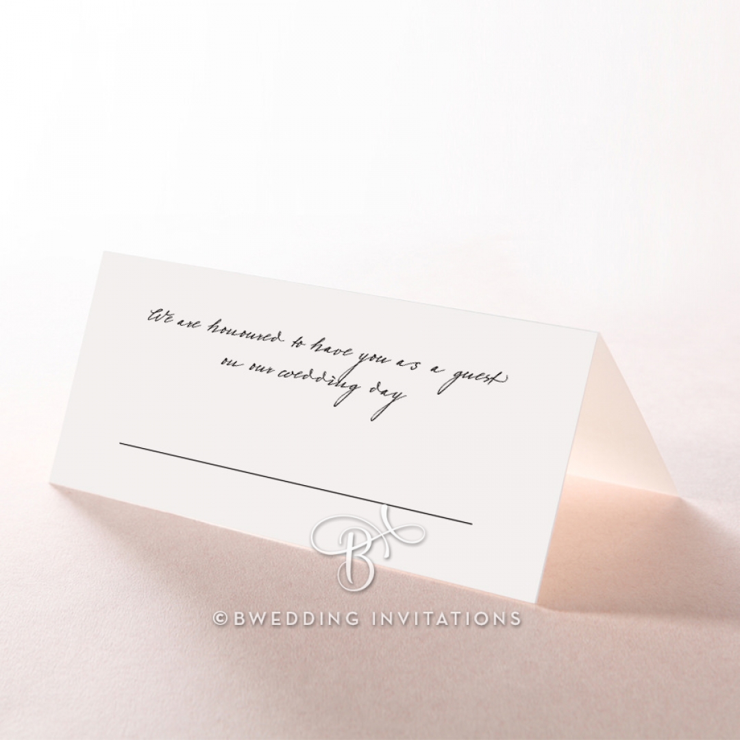 Pure Charm reception place card stationery