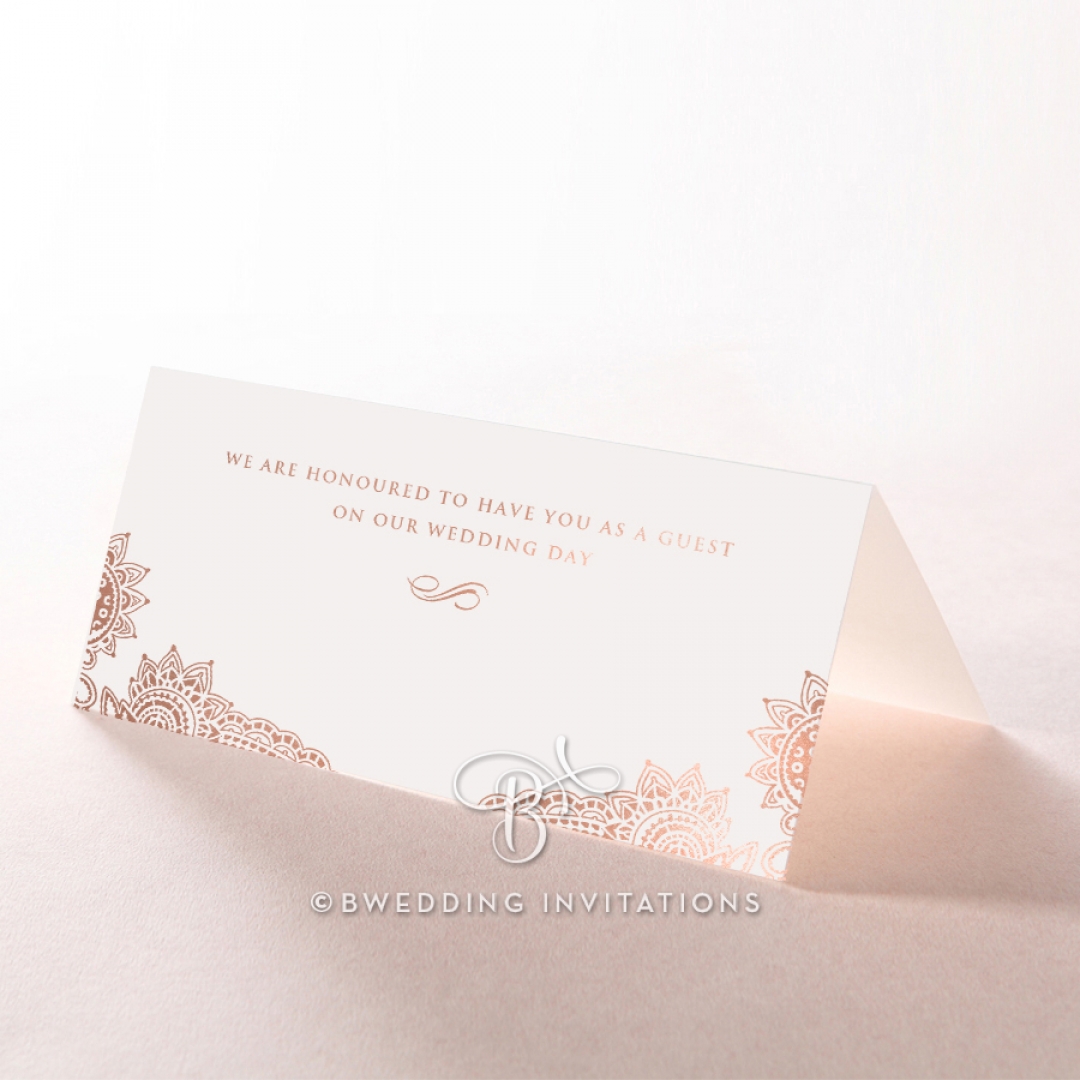 Regal Charm Letterpress with foil reception place card stationery item