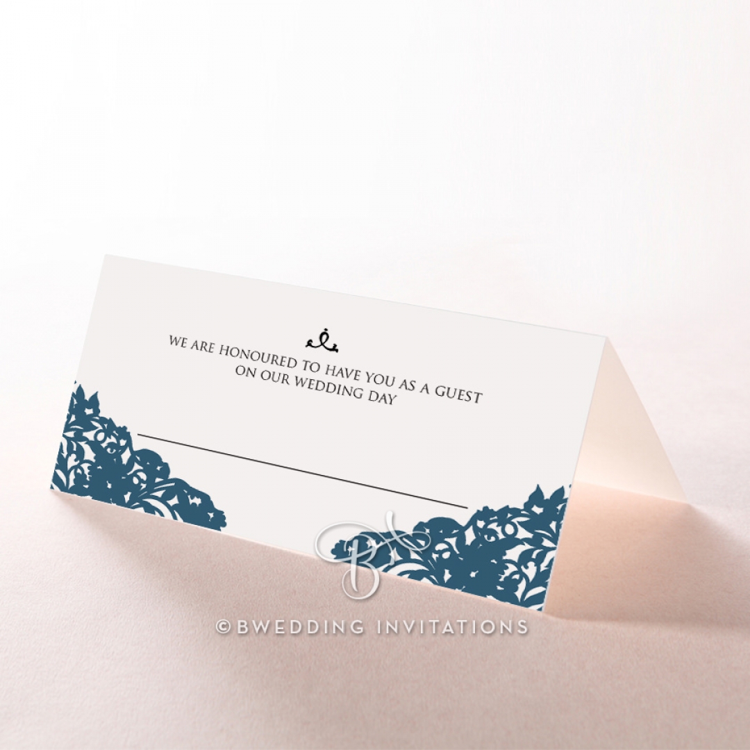 Royal Prestige wedding place card stationery