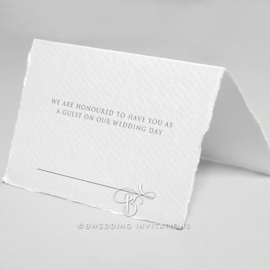 Simple Elegance wedding venue place card design