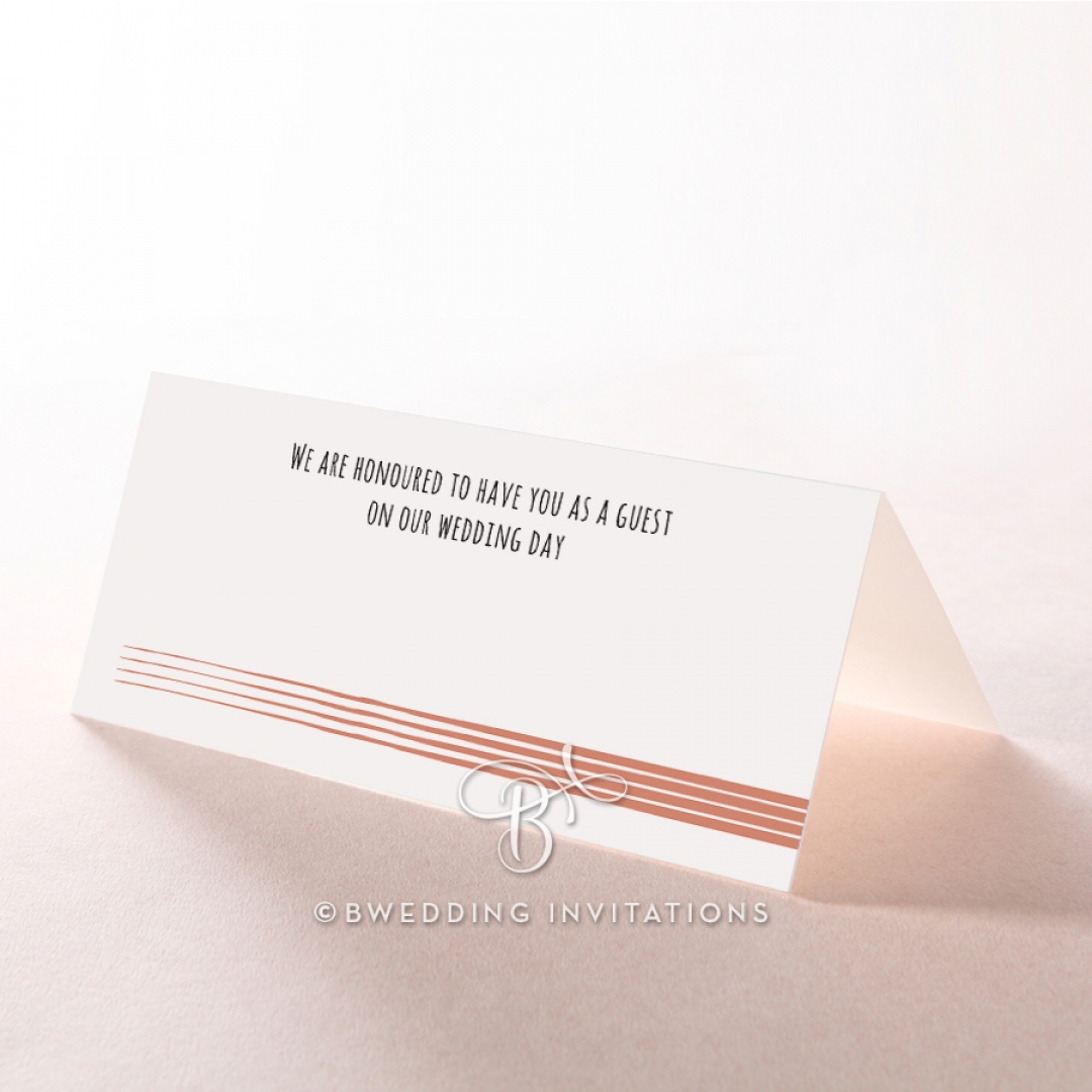 Swept Away wedding stationery table place card