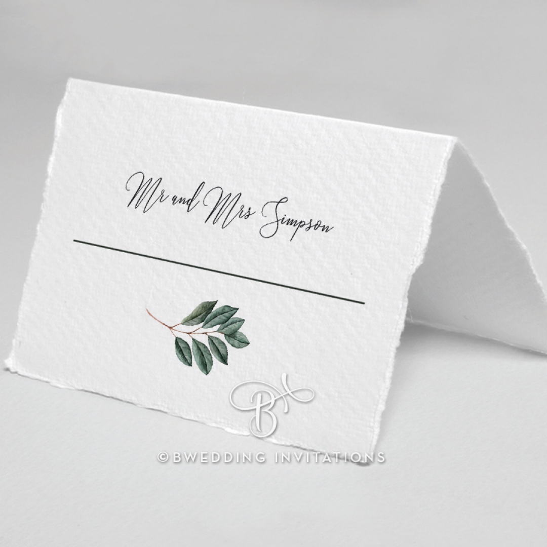 Tropical Island wedding place card stationery item