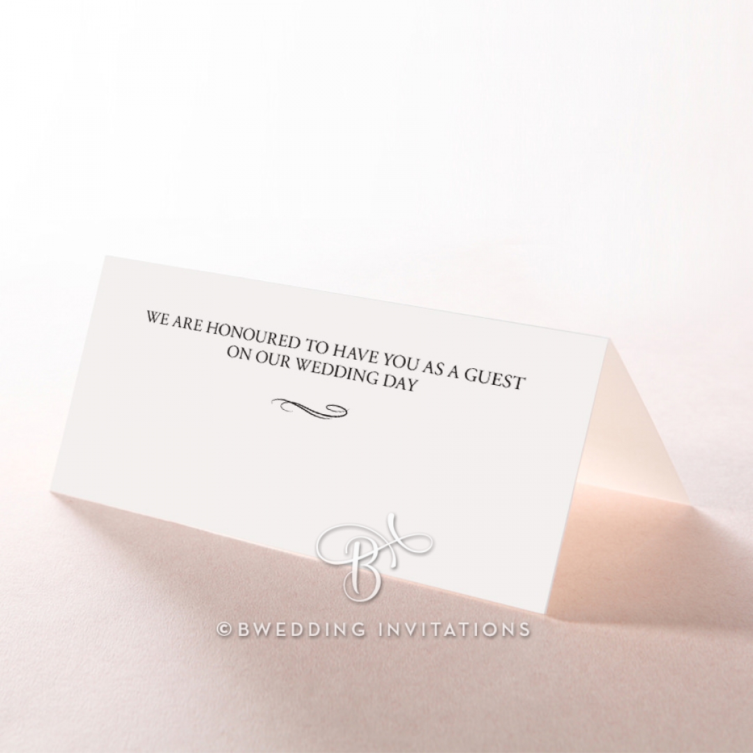 Written In The Stars - Navy reception place card design