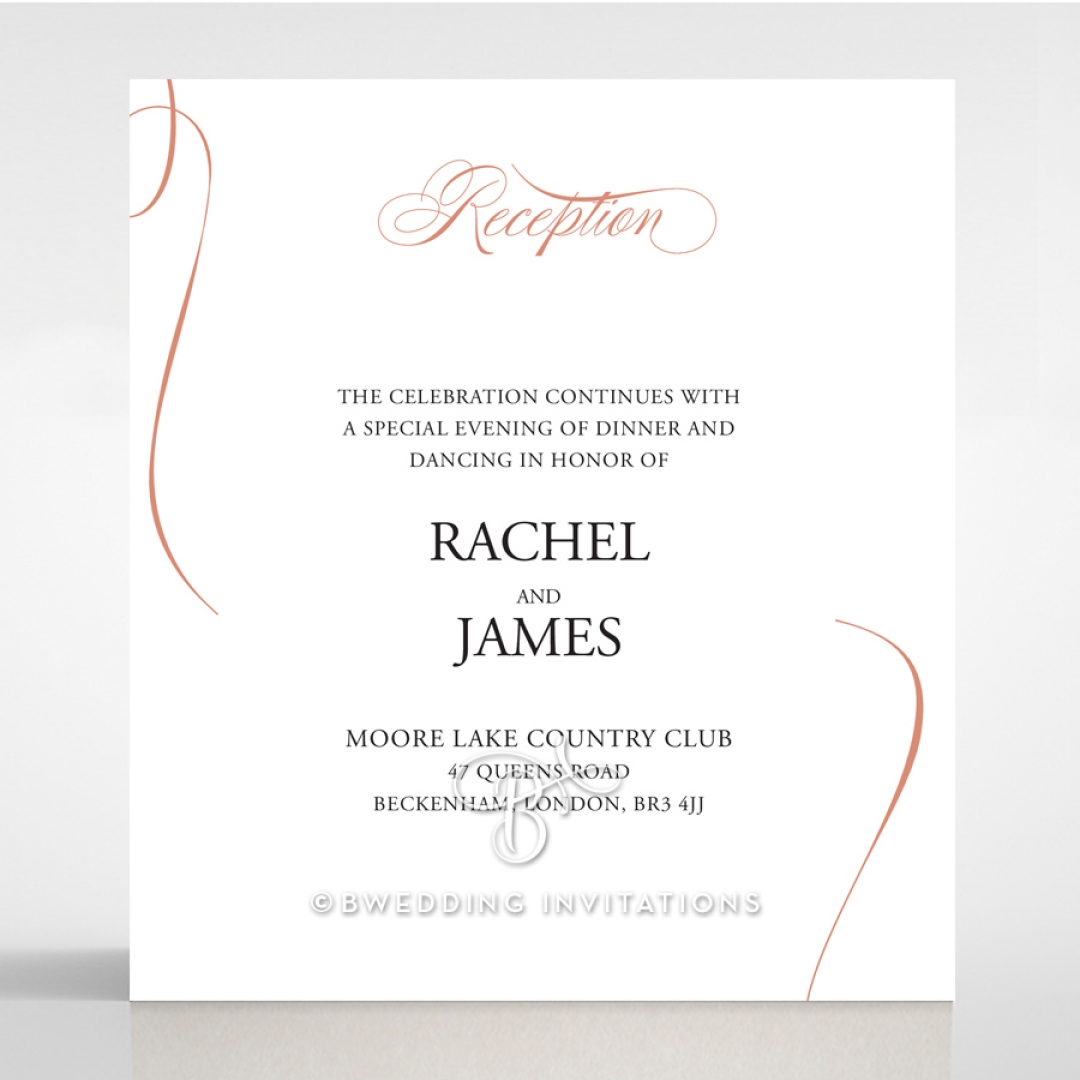 A Polished Affair reception stationery card design