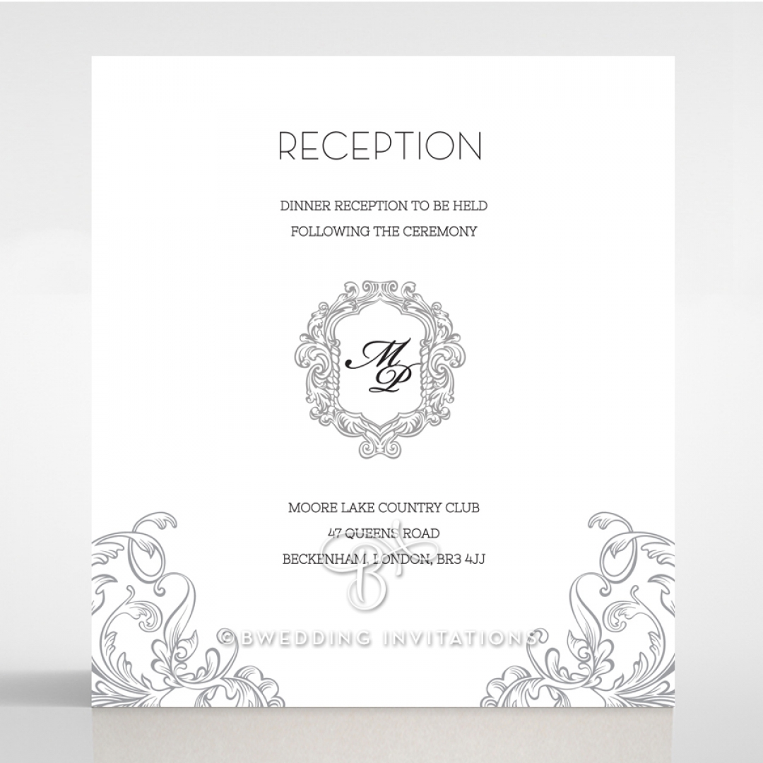 Aristocrat reception stationery card