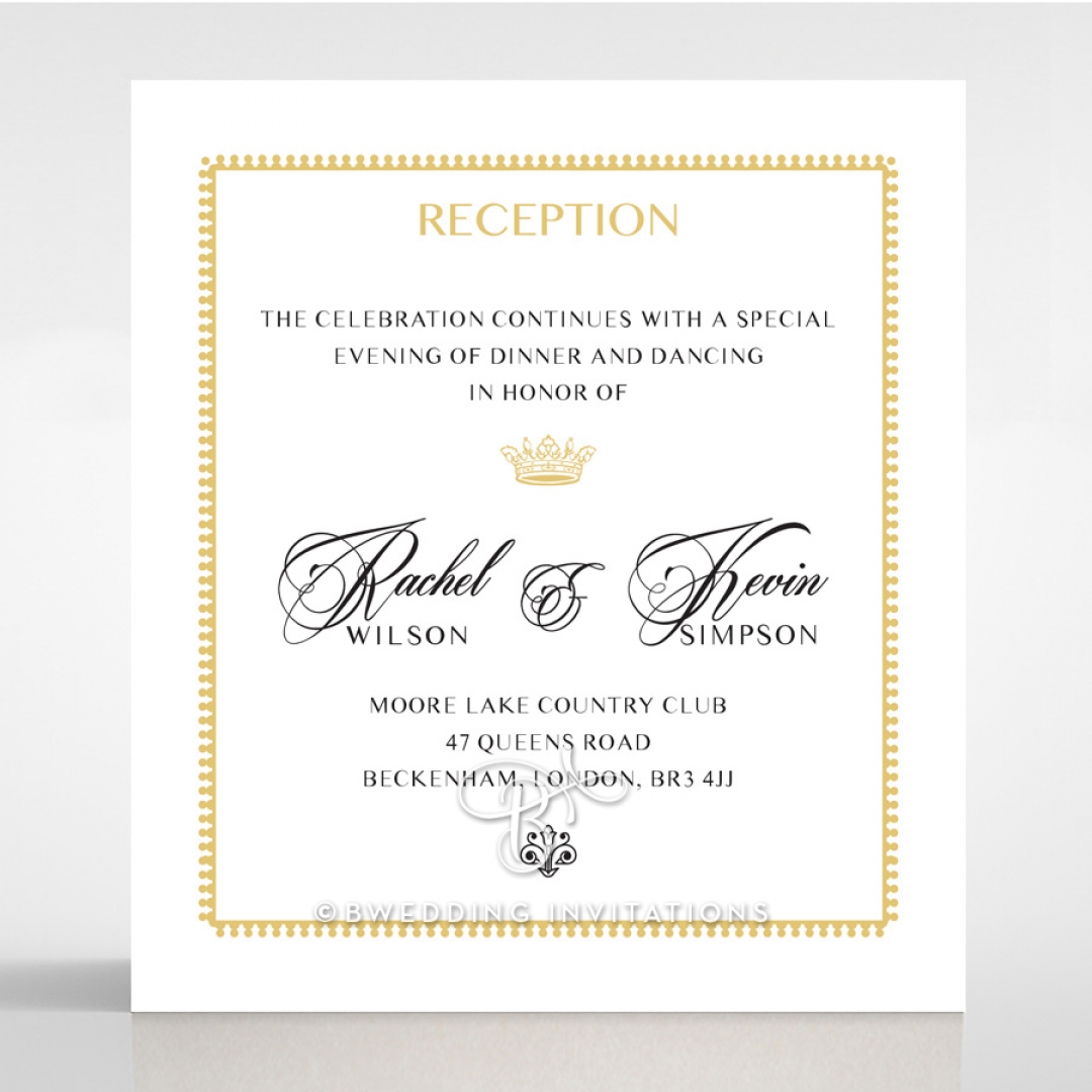 Black Doily Elegance reception stationery invite card design