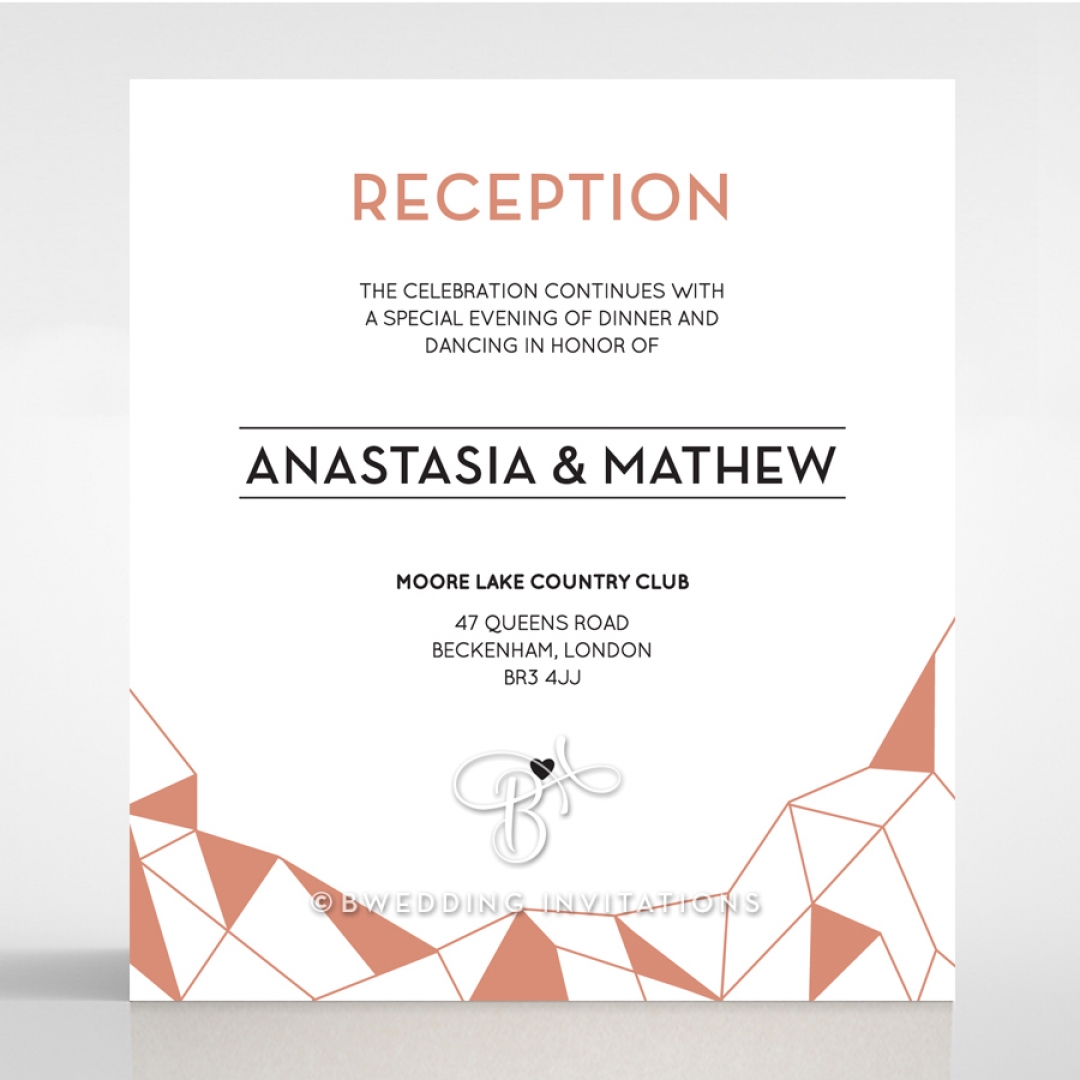 Digital Love reception enclosure stationery card design