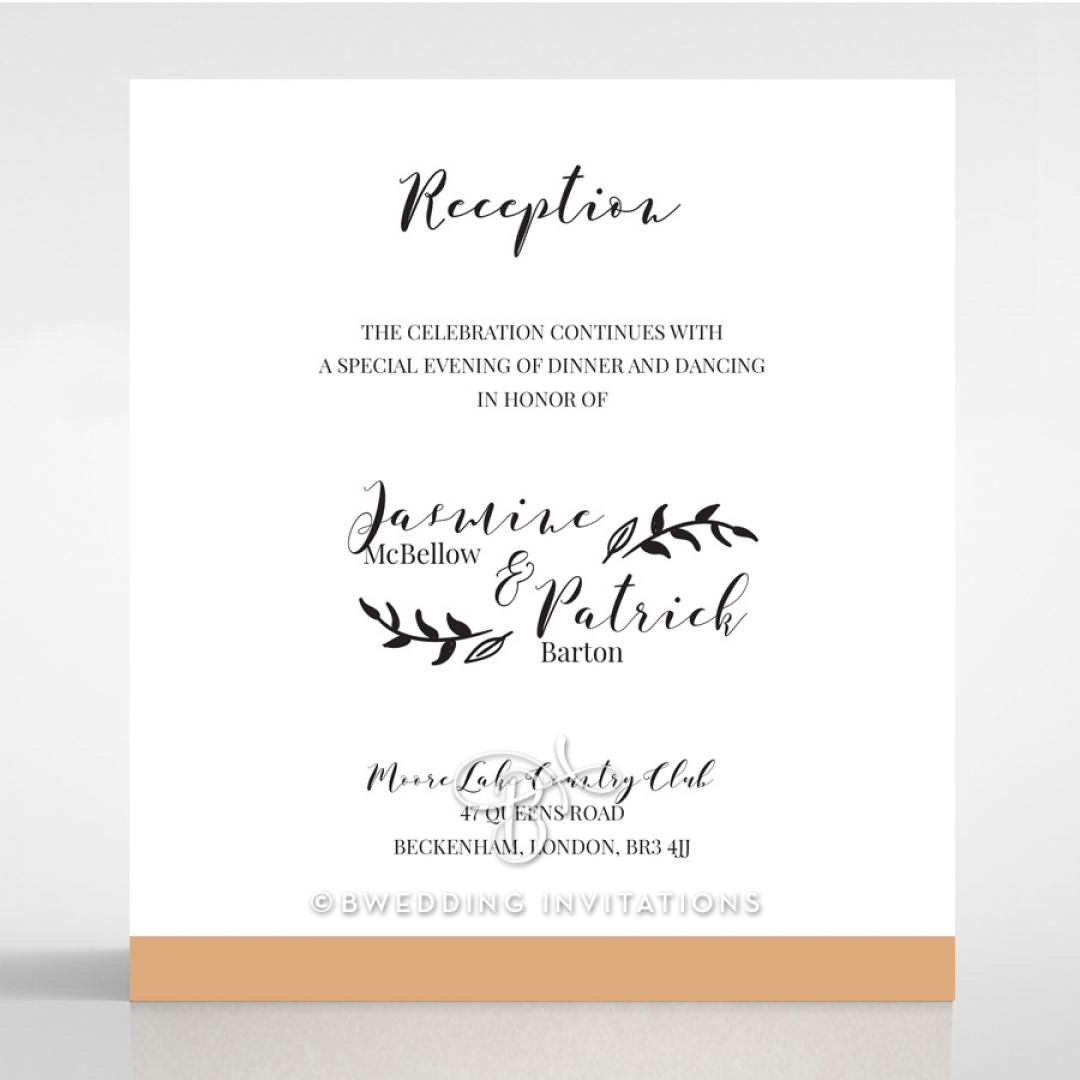 Forever Love Booklet - White wedding stationery reception invite card design