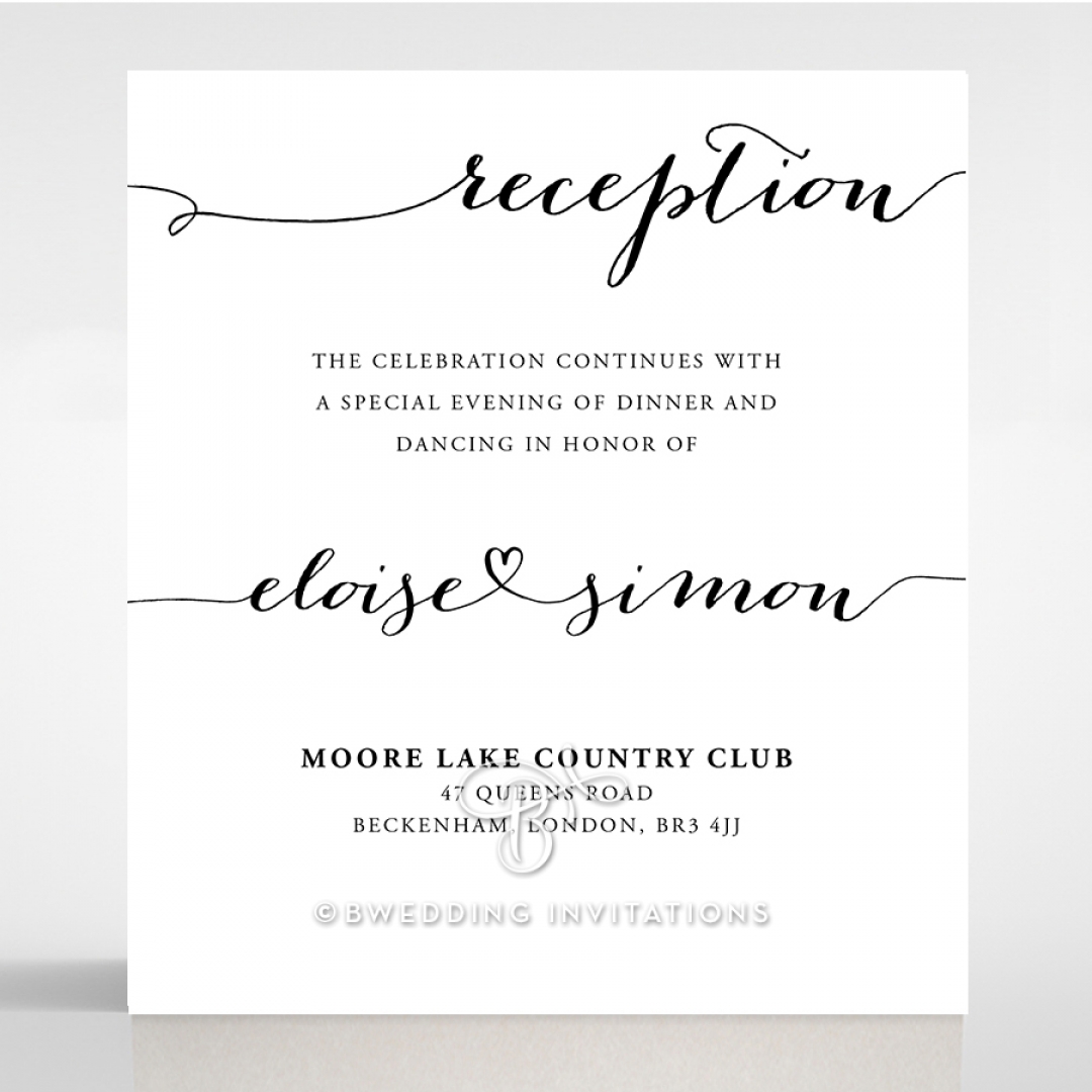 Paper Infinity reception stationery invite card design